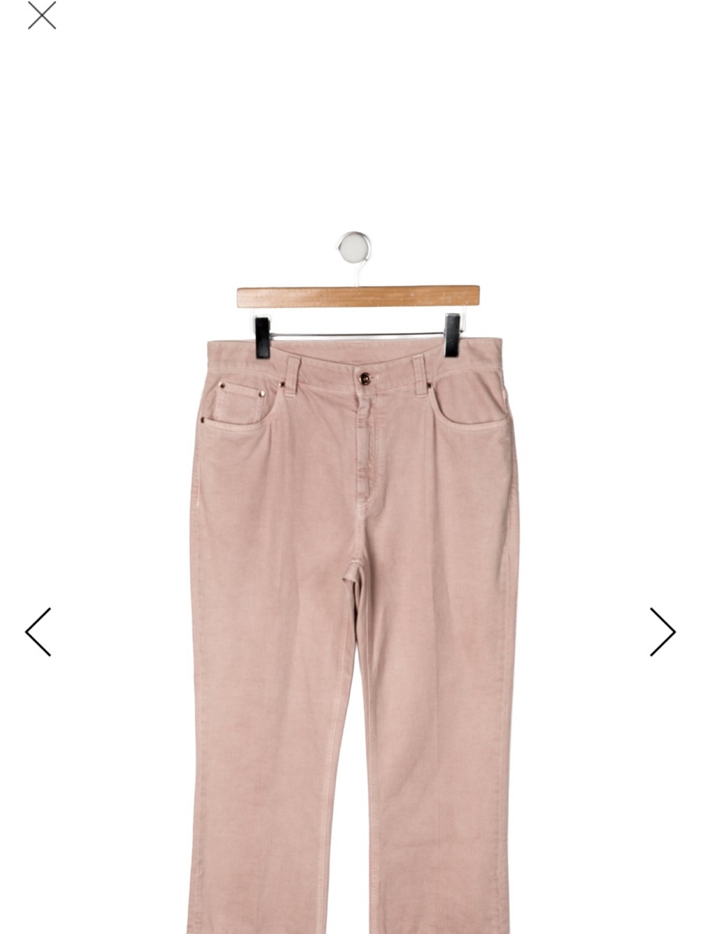 Brunello Cucinelli Blush Wide Leg Jeans